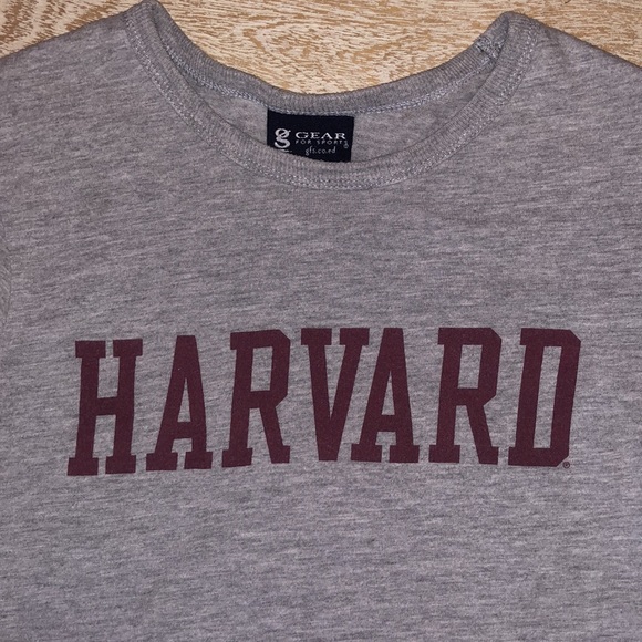 Vintage Harvard shirt gray maroon small - Picture 2 of 4